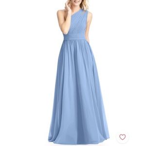 Azazie Molly Steel Blue bridesmaid / prom dress